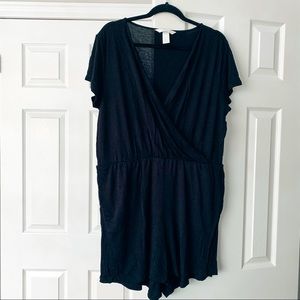 Navy blue romper